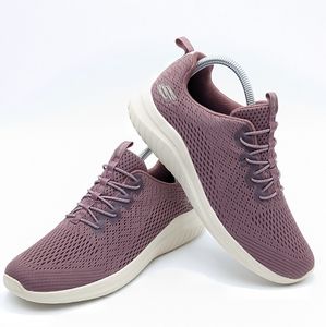 Skechers Ultra Flex 2.0 Womens Size 8.5 Purple Comfort Foam SlipOn Walking Shoes